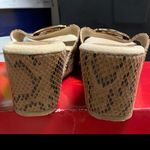 G.C. shoes  open toes snakeskin slip ons.3” heels 8 Photo 3