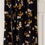 Krisa  Floral Black Lightweight Pants Size XS NWT Photo 0