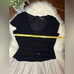 S.L Fashions black and grey floral soutache capped sleeved dress sz 16 Photo 8