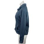 Champion Blue Herringbone Fleece Full Zip Pleated Back Training Track Jacket M Photo 1