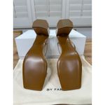 By Far Tanya Nude Patent Leather Heels Size EU 38 US 8 NIB Slip On Style Glam Tan Photo 9