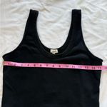 Aerie Women’s Black Cropped Tank Top Thick Cotton Crochet Cutout Basic Lounge XS Photo 6