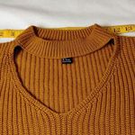 Forever 21 Mustard Knit Keyhole Sweater, L Photo 4