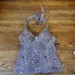 Victoria's Secret Victoria’s Secret Forever Pink/White/Brown Halter Tankini Padded size S NWOT Photo 2