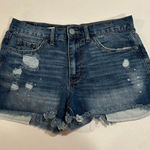 Aeropostale Aéropostale High Waisted Distressed Denim Shorts Women’s 6 Aero Cheeky Cutoff Photo 0