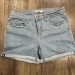 Levi's ' Women's Denim Jean Shorts Size 31 Mid Length Zip Fly Cuffed Light Wash Photo 0