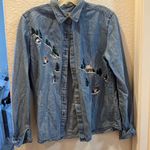 Classic Elements FINAL MARKDOWN  embroidered blouse medium Photo 0