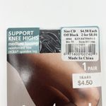 Nice Touch Womens Hosiery Size CD Black Knee Highs Sheer Vintage Y2K‎ Deadstock Photo 5