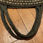 Annabel Ingall Australian Raffia Small Bibi Tote Gray V Deep Green Tan Cross Bag Photo 11