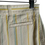 Madewell  Emmett Wide-Leg Cream Yellow Striped Coastal Crop Pants Size 25 Photo 8