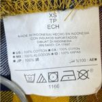 Old Navy Boyfriend Flannel Popover Shirt Yellow Plaid 1/2 Button Up Hi-Lo XS Photo 6