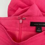 Ann Taylor Skirt Size 14 Pink NWT Linen Blend Pencil Knee-Length Plus Curvy Photo 6