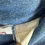 PBJ Sport Vtg Garden Floral Embroidered Collared Button Up Jean Chore Coat Sz XL Blue Photo 5