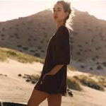 Free People Movement  Hot Shot Tee Romper in Dark Espresso Size XS Photo 1