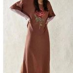 Free People x VINTAGE SOULS | Rose Thermal Maxi Top Dress Dusty Pink | Size XS Photo 0