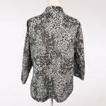 Rebecca Malone  Animal Print Button Down XL 100% Cotton Photo 4
