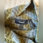 Theory Diagonal Stripe Mock Neck Knit Sweater Tunic Size Large Wool Blend Photo 5