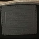 Coach Hampton Signature Silver Jacquard snap satchel purse small tote Photo 7