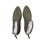 New! Violet & Red Cupid Suede Boot Bootie in Olive Green Photo 3