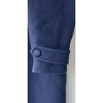 Sandro  Paris Navy Double Breasted Wool Coat Size EU 40 Career Business Thick Photo 3