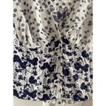 Free People Womens Small Babydoll Navy Dot Floral Photo 2