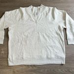 90 Degree by Reflex Size 3x Women’s Quarter Zip Pullover Sweatshirt Light Gray Photo 0