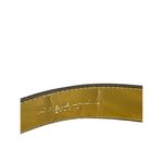Adrienne Landau Womens Brown Embossed Leather Belt brass buckle M SKU 6930 Photo 5