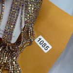 NEW Encour 8” AB rainbow fringe earrings. Special event glam. Silver Photo 8