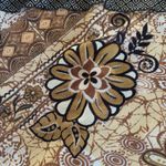 Dress Barn  Y2K Fairy Brown Glitter Floral Tiered Ruffle Camisole Tank Top Large Photo 5