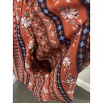 easel Floral Baby Doll Boho oversized Bell Sleeves Side Pockets Flowy Top Sz M Photo 14