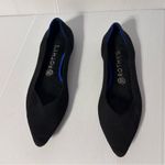 Rothy's black pointy toe flat shoe women size 9.5 Photo 0
