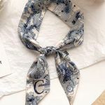 Initial / Letter C Thin Purse Scarf / Hairband / Scarf Photo 0