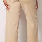 Spanx Stretch Twill Cropped Khaki Wide Leg Pant Size Medium Tan Photo 1
