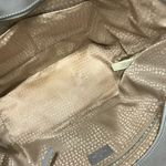 Kate Spade  NY Silver Metallic Perforated PVC Metro Harmony Tote Bag Handbag EUC Photo 8
