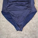 Bondeye Swim Navy Blue Eco Essentials Twist Front Multifit One Piece Size 6 Photo 3
