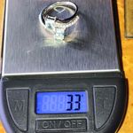 Natural Aquamarine Sterling Silver Ring Size 8 Photo 9