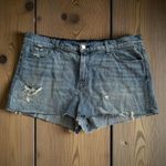 J Brand Women's Distessed Blue Denim Shorts Size 32 Photo 0