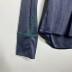 Colosseum heathered blue Notre Dame quarter zip pullover fitted women size large Photo 2