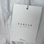 New KanCan Estilio Distressed Skinny Jeans Womens 0/23 White Ram Hem Stretch Photo 3