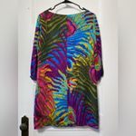 Trina Turk Kerry Peacock Feather Print Silk Blend Shift Dress Multicolor Sz 2 Photo 7
