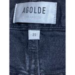 AGOLDE  Parker Women's Black High Waisted Wide leg Denim Jeans Cutoff Shorts 31 Photo 2