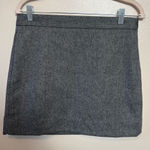 Gap ‎ Women's Skirt Mini Wool Blend Lined Herringbone Black White Size 4 Photo 0