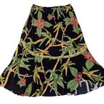 Y2K Vintage Faith Resortwear Tropical Print Sequin Skirt Black Size M Size M Photo 0
