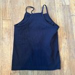 LASLULU Womens Sports Bra Seamless Long Crop Tank Racer Back Spaghetti Strap S Black Photo 1