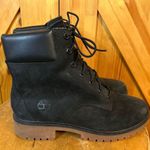 Timberland Black Nubuck Leather Waterproof Lace Up Sz 7.5 Read Photo 0