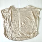 Anthropologie  oatmeal colored short sleeved body top Photo 2