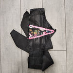 Forum Novelties Vibrant Skull Print Maxi Skirt with Pink Ruffle Photo 8