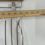 Joie  Stripe Womens Linen Blend Pants‎ Pull On Elastic High Waist Pockets Size XS Photo 4