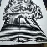 CAbi  | Byline Black & White Stripe Full Zip Jacket 5851 Women's L Photo 4