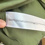 Mango MNG Green Silky Long Sleeve Shirt Wrap Dress, Size 8 Photo 9